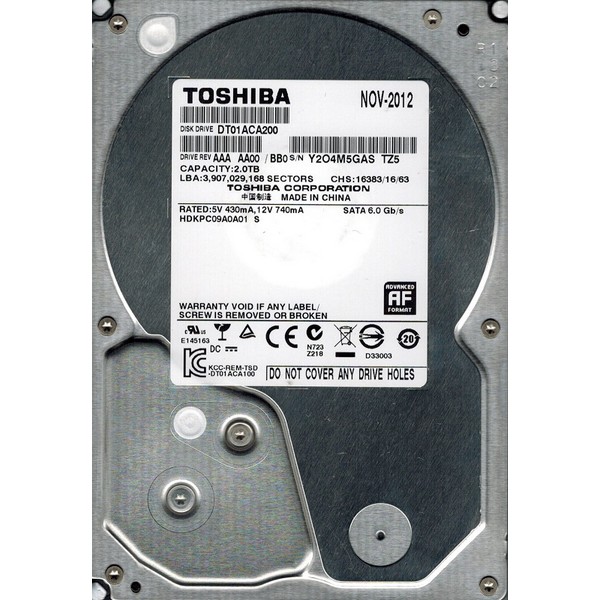 Жесткий диск 3,5" 2Tb Toshiba (DT01ACA200)-1426