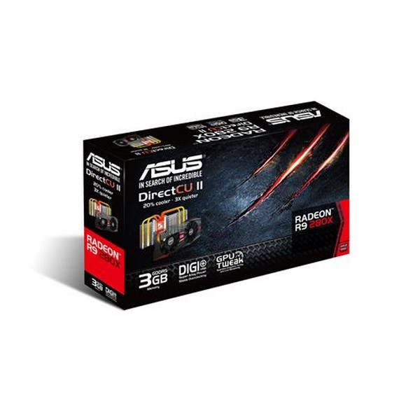 Видеокарта AMD Radeon ASUS R9 280X DirectCU II 3Gb GDDR5 384 bit