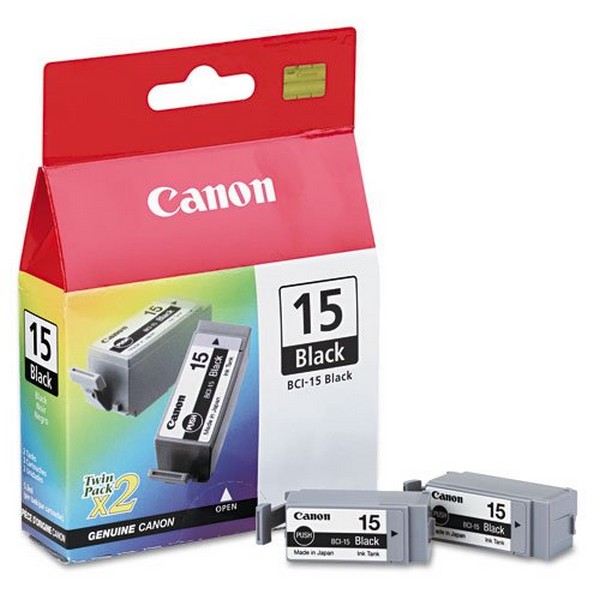 Комплект оригинальных картриджей Canon BCI-15 Black (Twin Pack) (8190A002)-111
