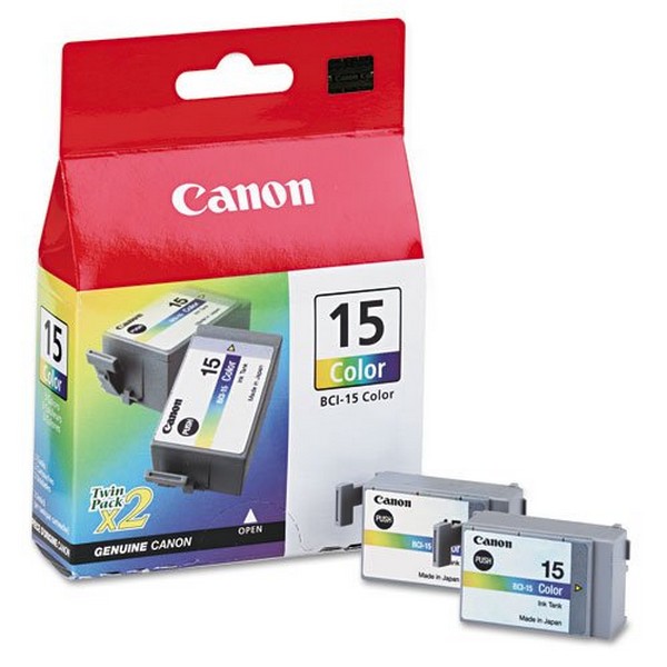 Комплект оригинальных картриджей Canon BCI-15 Color (Twin Pack) (8191A002)-110