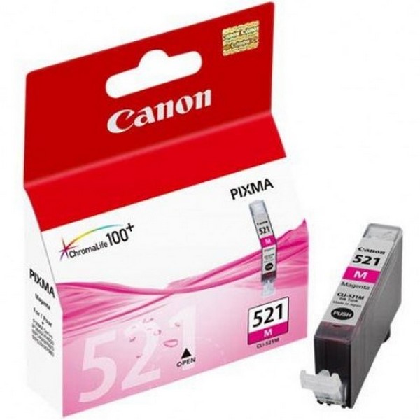 Оригинальный цветной струйный картридж Canon CLI-521M Magenta (2935B004)-166