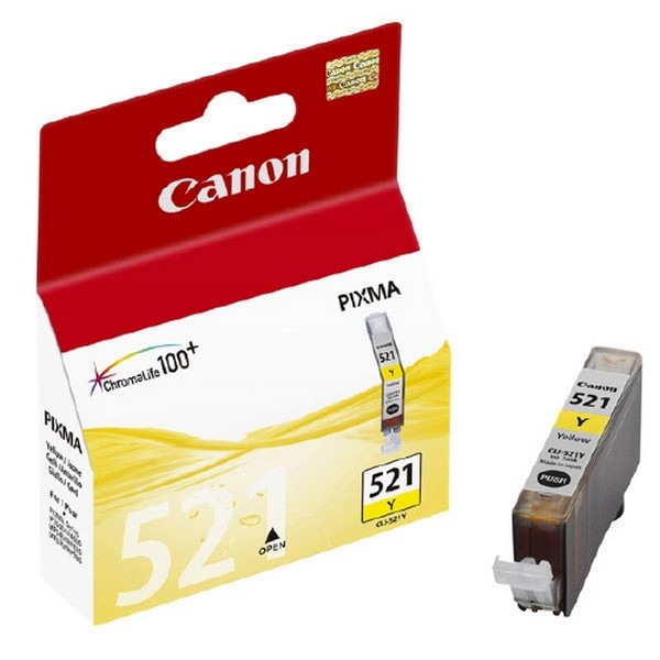 Оригинальный цветной струйный картридж Canon CLI-521Y Yellow (2936B004)-167