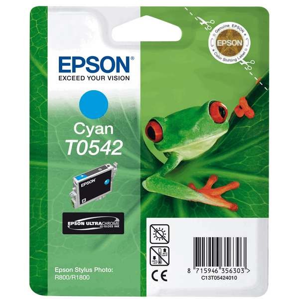 Оригинальный цветной струйный картридж Epson T0542 Cyan (C13T05424010)-179