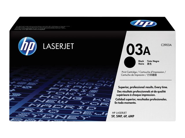 Оригинальный лазерный черный картридж HP LaserJet 03A (C3903A) Black-382