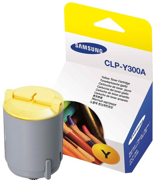 Оригинальный лазерный цветной картридж Samsung CLP-Y300A Yellow-387