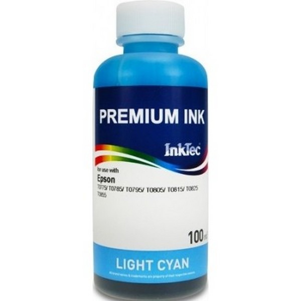 Чернила InkTec для принтеров и МФУ Epson 100мл Light Cyan (E0010-100MLC) -1308