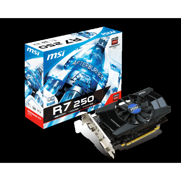 Видеокарта AMD/ATI Radeon MSI R7 250 OverClock 1Gb GDDR5 128 bit PCI-E ...