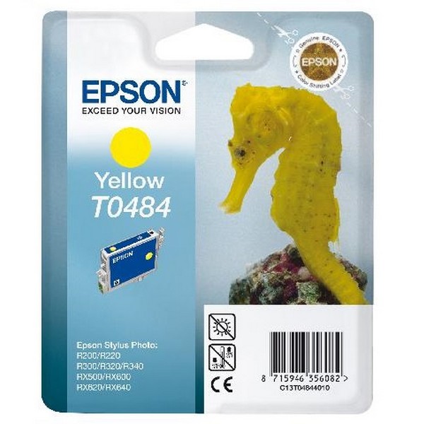 Оригинальный струйный картридж Epson T0484 Yellow (C13T04844010)-2412