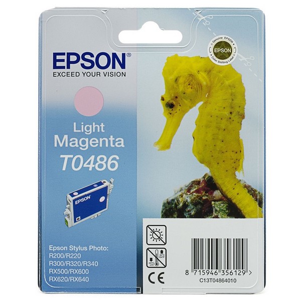 Оригинальный струйный картридж Epson T0486 Light Magenta (C13T04864010)-2411